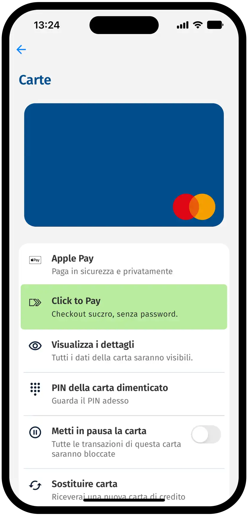 Fare clic per pagare la fase di registrazione 1